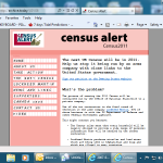 2007-05-09 U.K. protests start over out-sourcing of census work to Lockheed Martin. England, Wales, Northern Ireland.