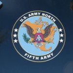 U.S. Troops NorthCom - insignia.  Eagle spread across North America.